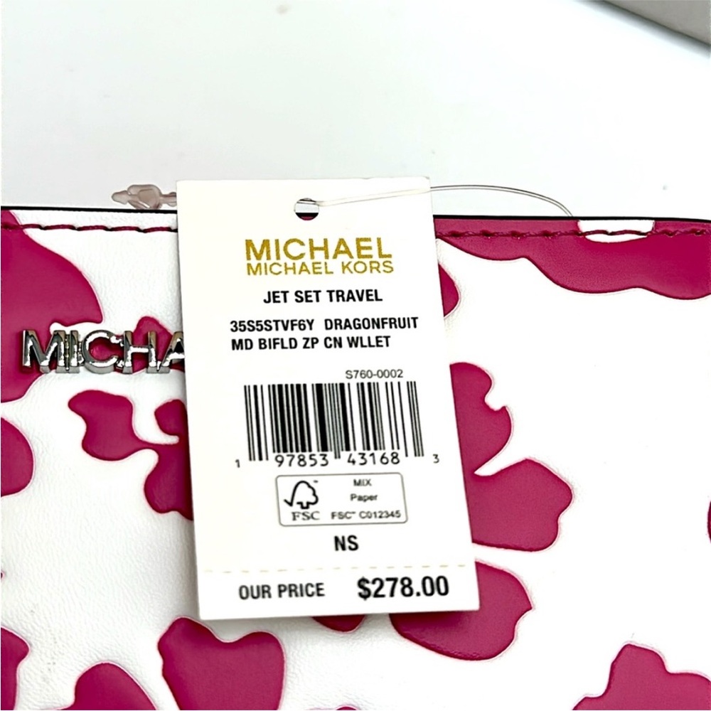 Michael Kors Pink Floral Wallet - Picture 12 of 14